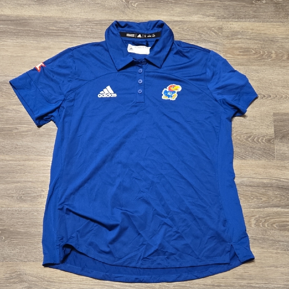 Adidas KU Jayhawk Polo XL
